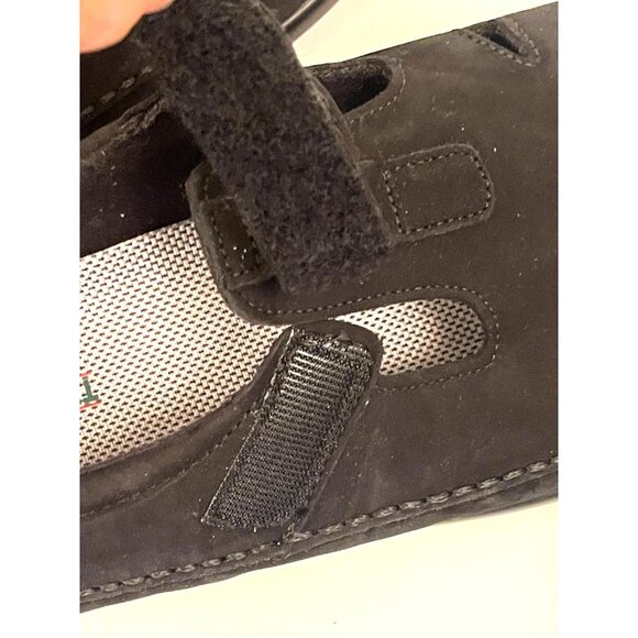 SAS Shoes Roamer-N Slip On Loafer Hook & Eye Charcoal Leather Comfort 10 WIDE - Picture 3 of 8